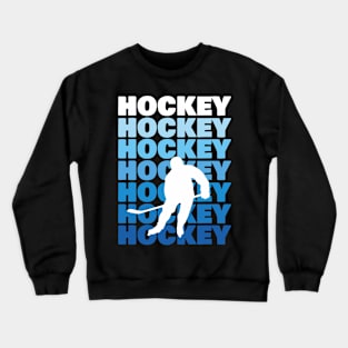 Hockey Typography Crewneck Sweatshirt